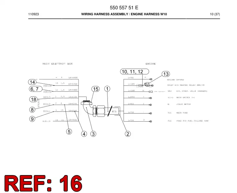 802 167 79a Terminal, Cable - drawing