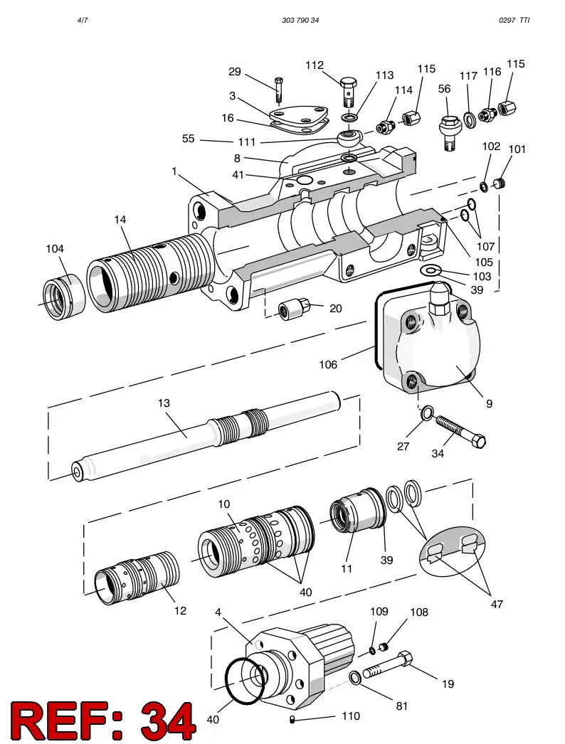 80219829 802 198 29 HEXAGON HEAD BOLT (HALF THREAD) - Sandvik Technical Drawing
