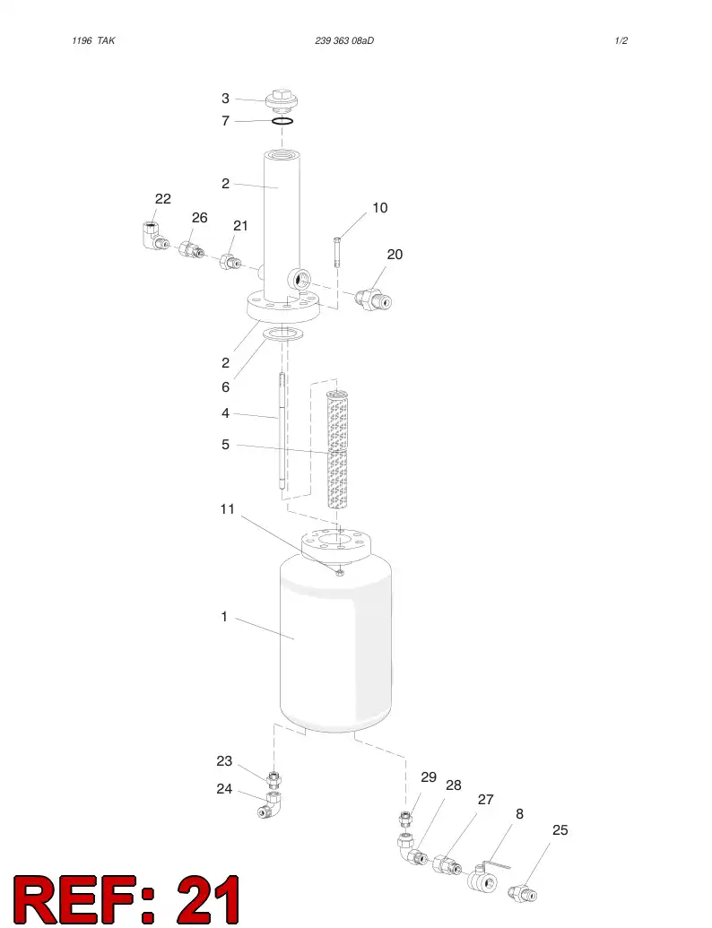 80243169 802 431 69 M/F REDUCING NIPPLE - Sandvik Technical Drawing