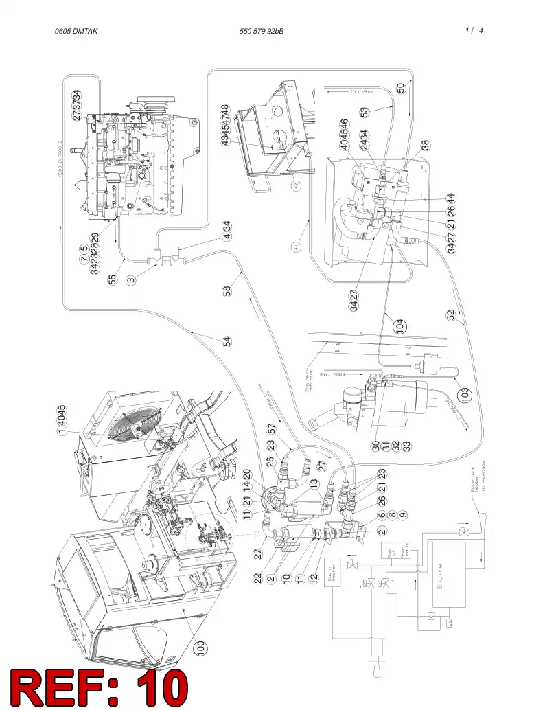 802 432 99 Adapter (hydraulic) - drawing