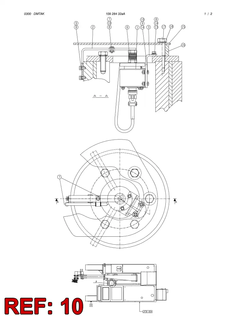 80255809 802 558 09 HEXAGON NUT - Sandvik Technical Drawing