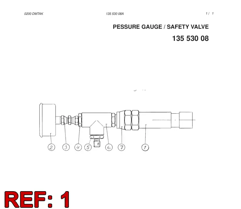 80266559 802 665 59 SAFETY VALVE - Sandvik Technical Drawing