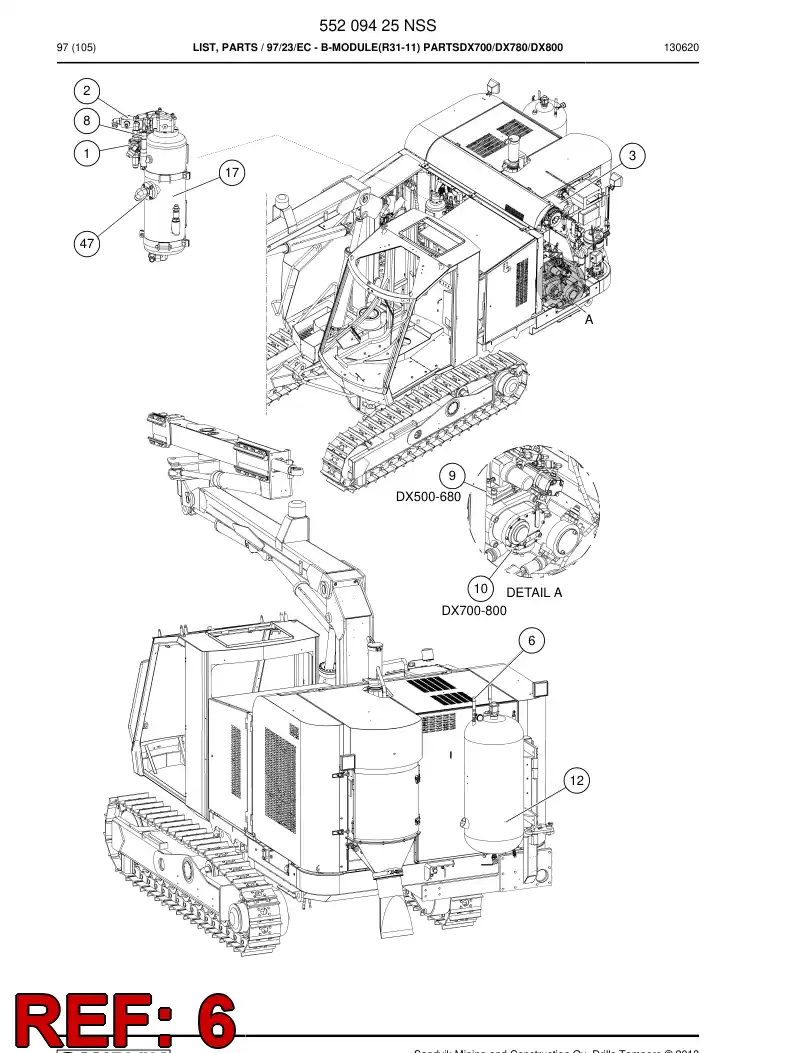 80266559b 802 665 59b Valve, Shock Load - Sandvik Technical Drawing