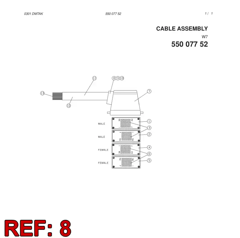80315649 803 156 49 ARO DA MANGA - Sandvik Technical Drawing