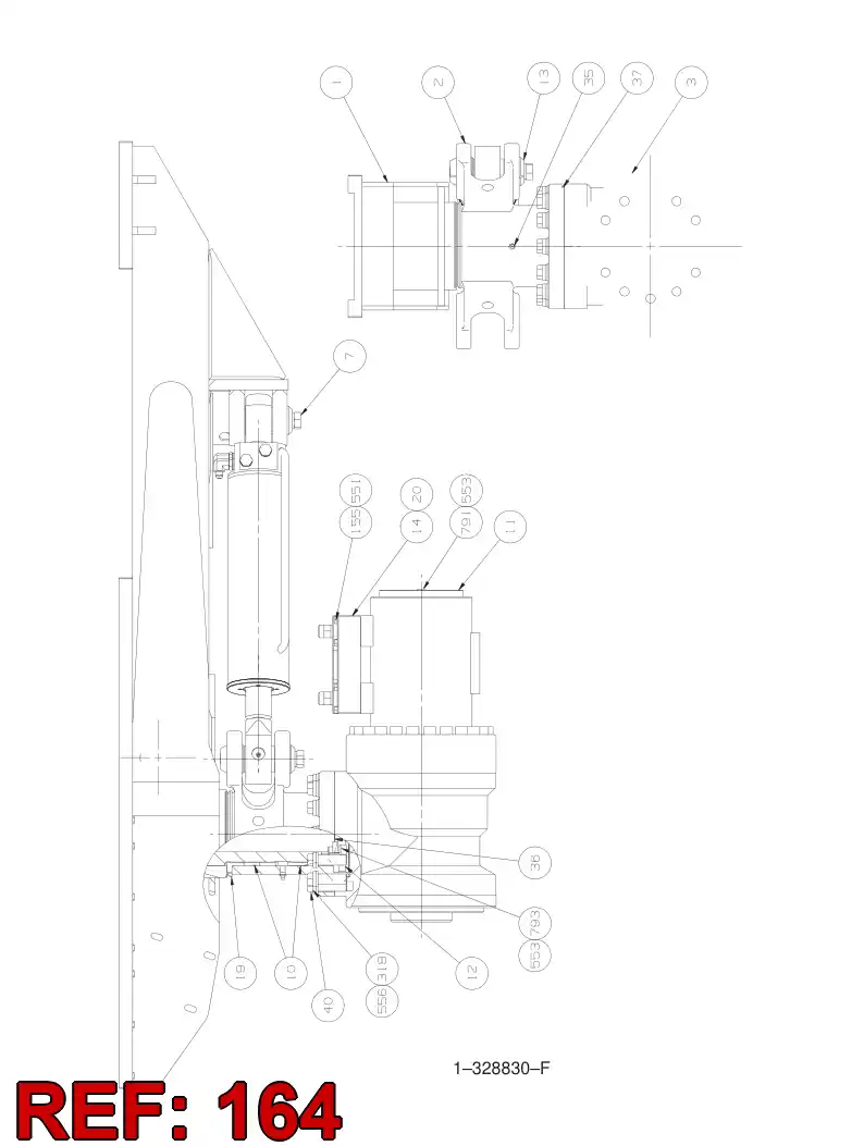 80323379 803 233 79 HEXAGON HEAD BOLT (HALF THREAD) - Sandvik Technical Drawing