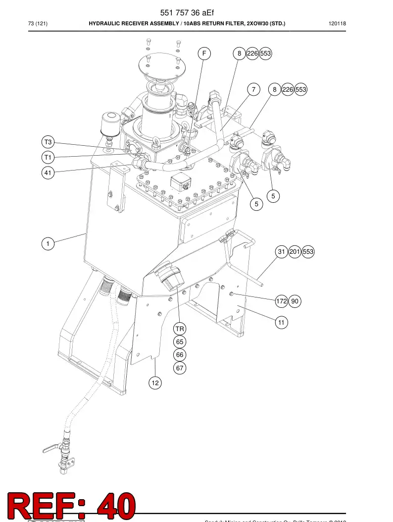80416129a 804 161 29a CONECTOR - Sandvik Technical Drawing