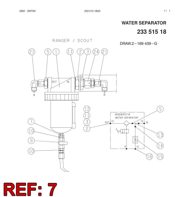 804 409 79 ADAPTER - drawing