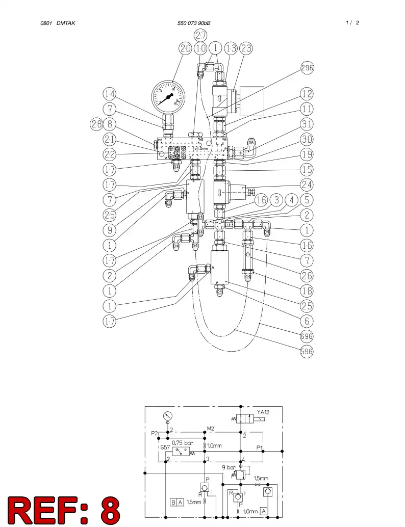 80468059 804 680 59 PLUG - Sandvik Technical Drawing
