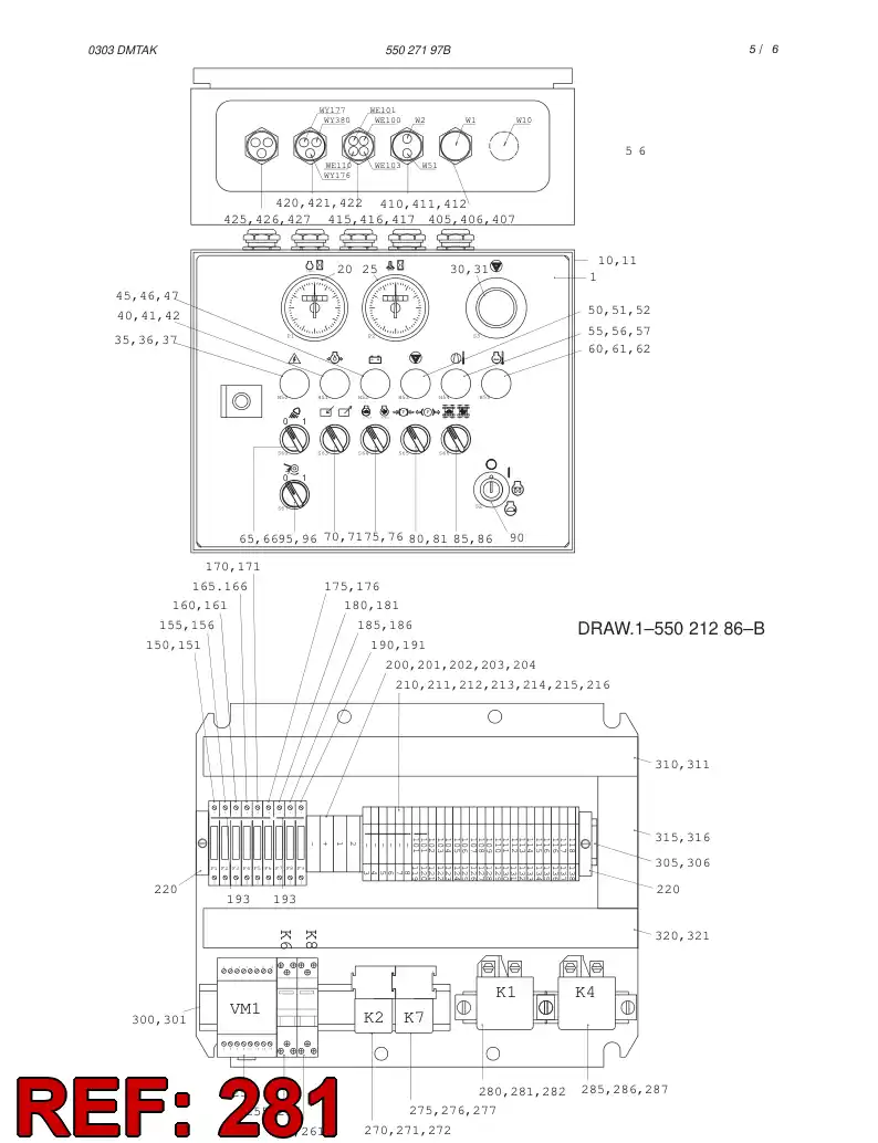 80609309 806 093 09 SLOTTED SCREW - Sandvik Technical Drawing