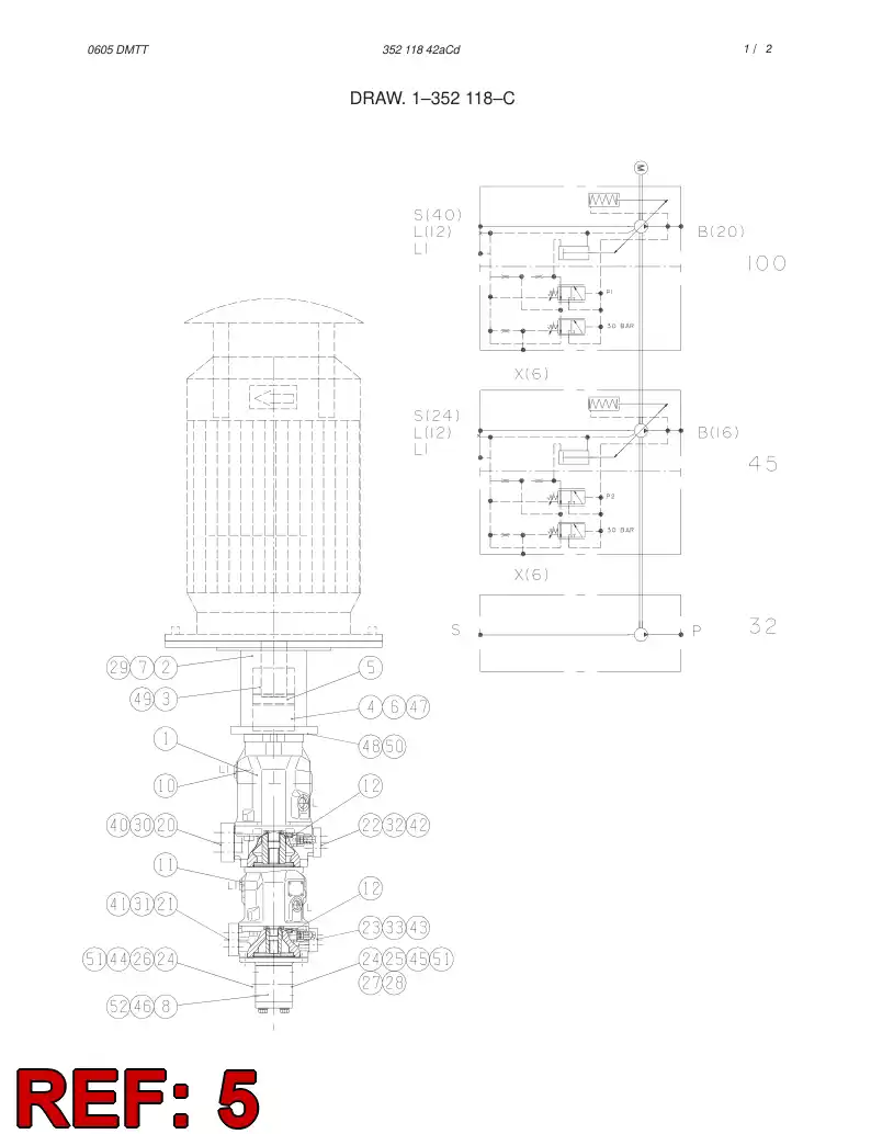 80614539 806 145 39 SPACING RING - Sandvik Technical Drawing