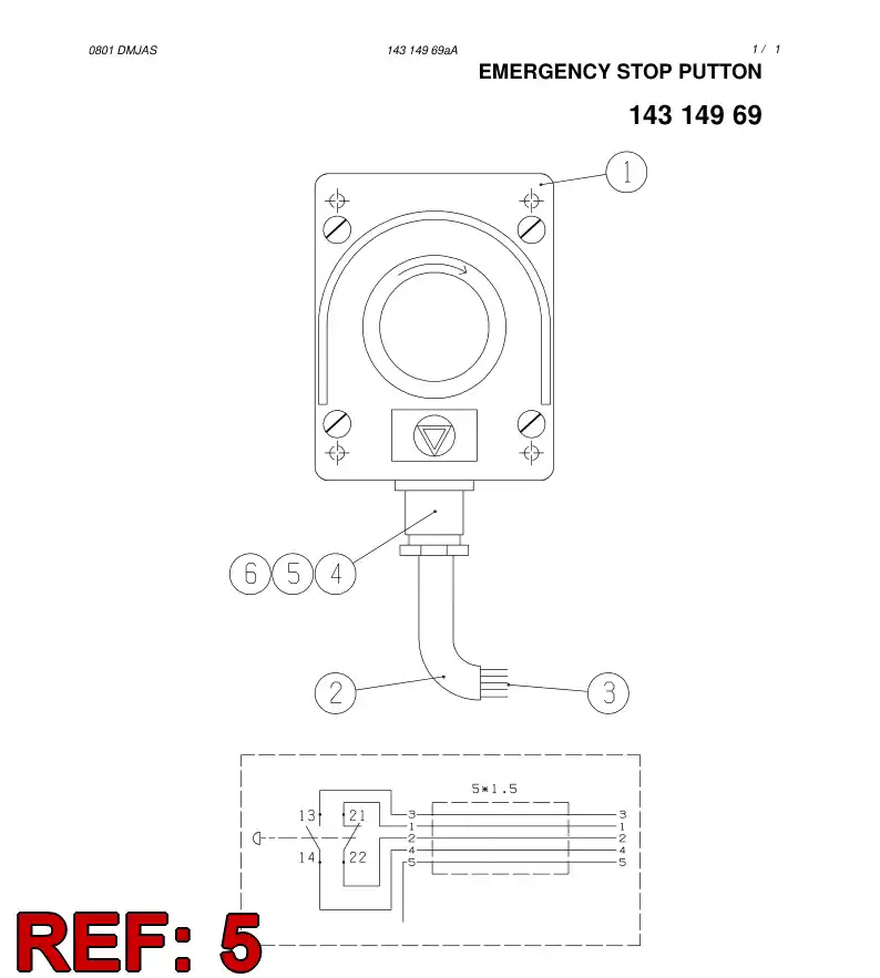 80628219 806 282 19 Nut, Locking, Metallic - Sandvik Technical Drawing