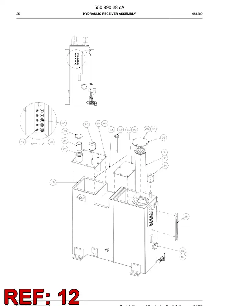 80646409a 806 464 09a Sensor - Sandvik Technical Drawing