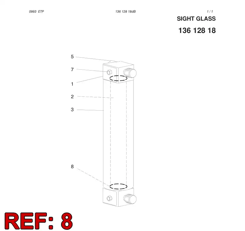80652939 806 529 39 O-RING - Sandvik Technical Drawing
