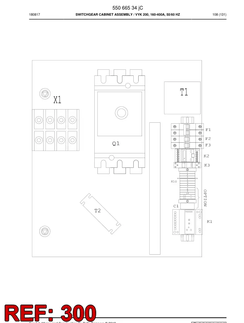 80661139a 806 611 39a Entry, Cable - Sandvik Technical Drawing