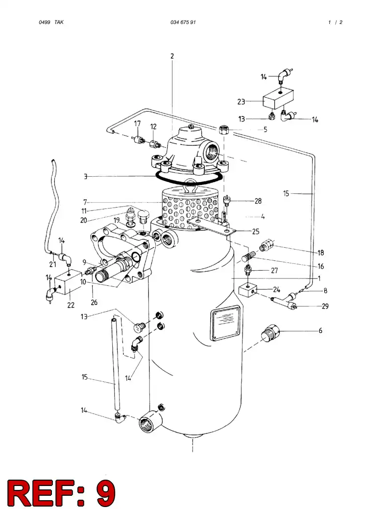 80663699 806 636 99 Valve, Shock Load - Sandvik Technical Drawing