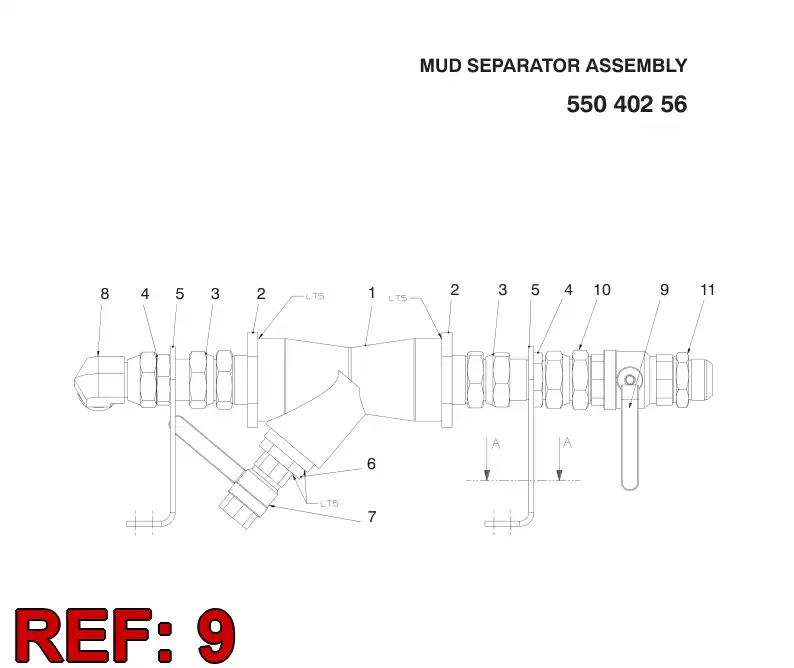 80679829 806 798 29 BALL VALVE - Sandvik Technical Drawing