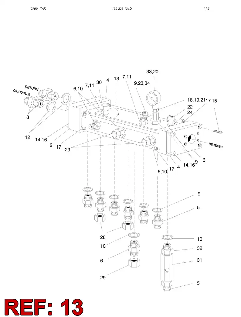 80683649 806 836 49 THERMOSTAT ELEMENT - Sandvik Technical Drawing
