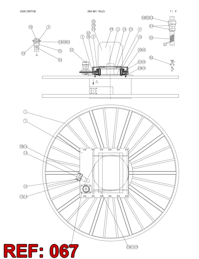 80685539 806 855 39 HOSE CLAMP - Sandvik Technical Drawing