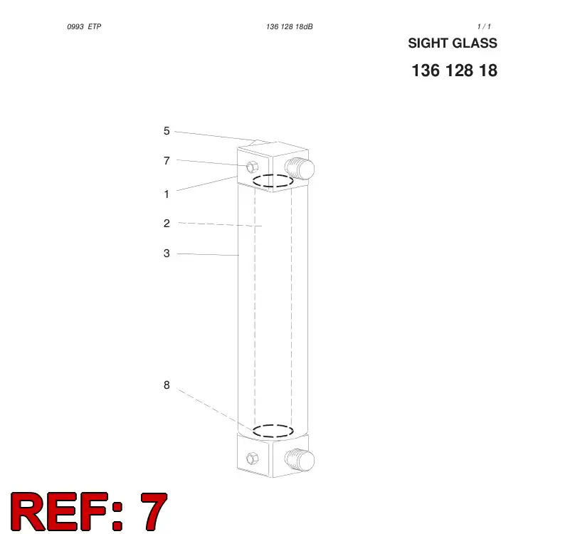 80704779 807 047 79 Hex.socket plug - Sandvik Technical Drawing