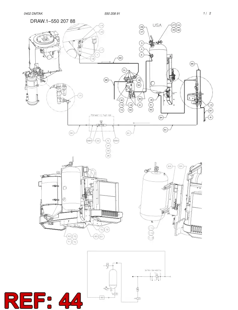 80714829 807 148 29 ADAPTER - Sandvik Technical Drawing