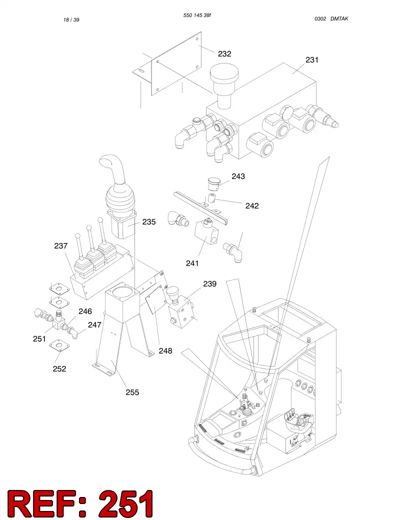 80715309 807 153 09 DIRECTIONAL VALVE - Sandvik Technical Drawing