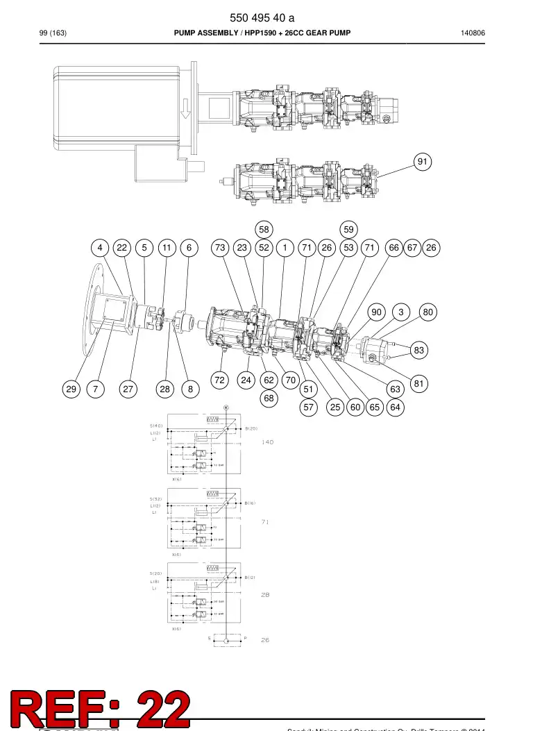 80721419 807 214 19 Hexagon head bolt - Sandvik Technical Drawing