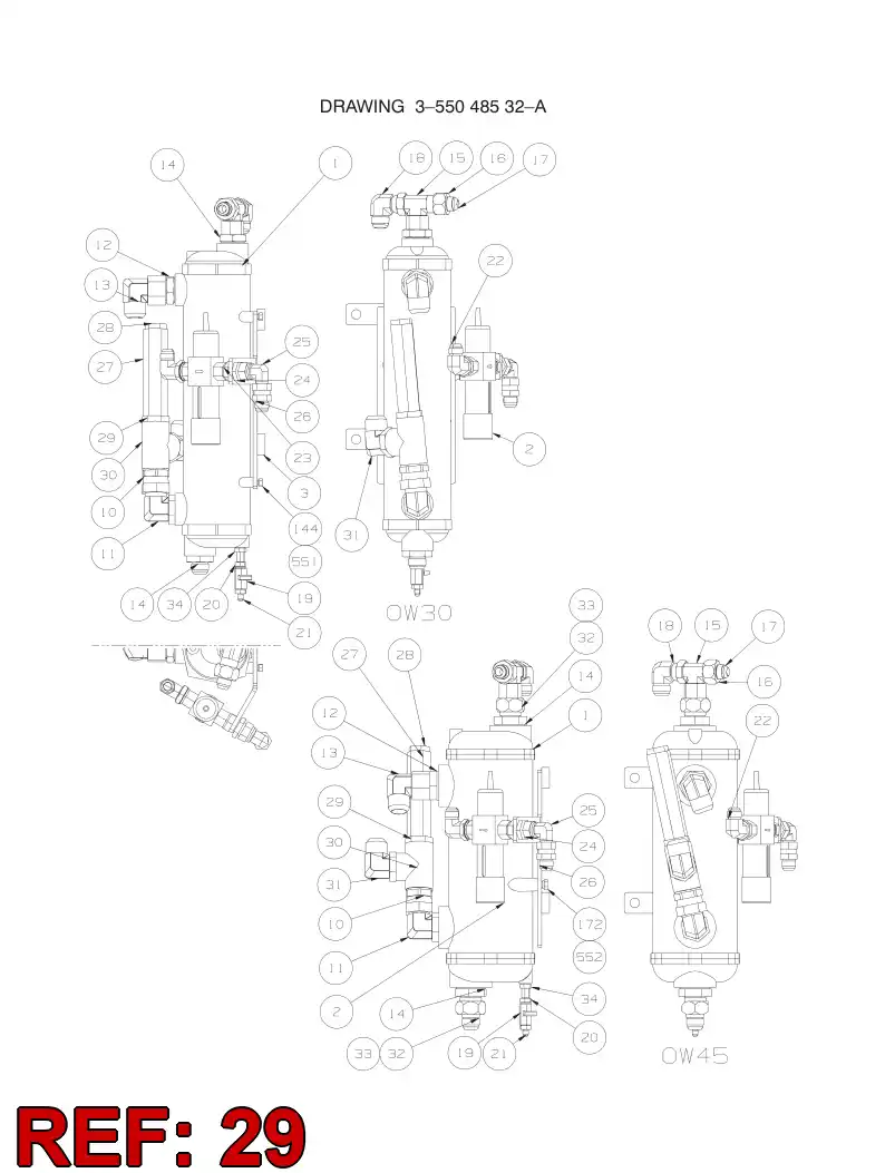 80757869 807 578 69 ADAPTER (HYDRAULIC) - Sandvik Technical Drawing