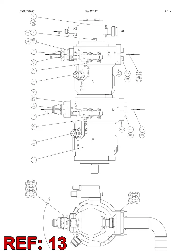 80760829 807 608 29 MOUNTING PIECE - Sandvik Technical Drawing