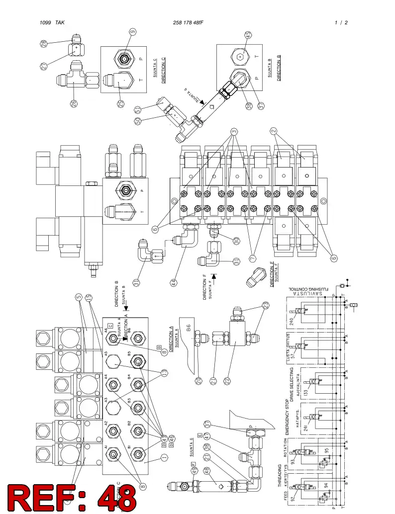 80760959 807 609 59 NON-RETURN VALVE - Sandvik Technical Drawing