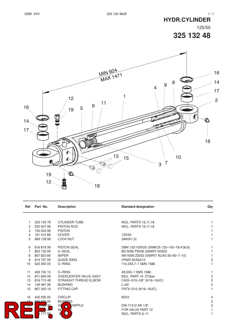 80782369 807 823 69 LIMPIAPARABRISAS - Sandvik Technical Drawing