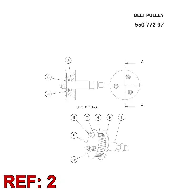 80874089 808 740 89 Bearing, Ball, Deep Groove - Sandvik Technical Drawing