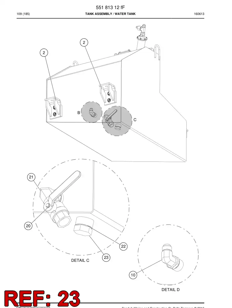 80876949 808 769 49 Plug - Sandvik Technical Drawing
