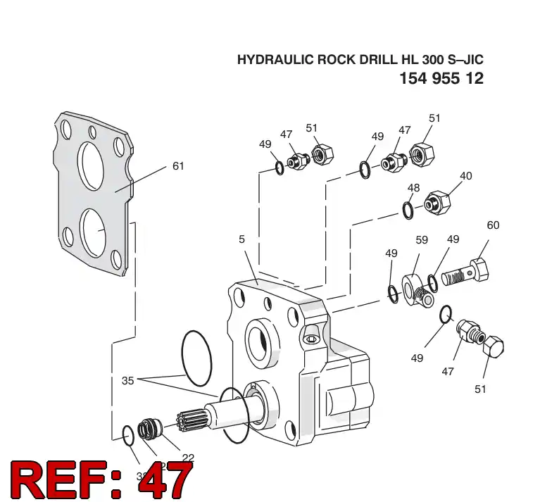 80897199 808 971 99 ADAPTER - Sandvik Technical Drawing
