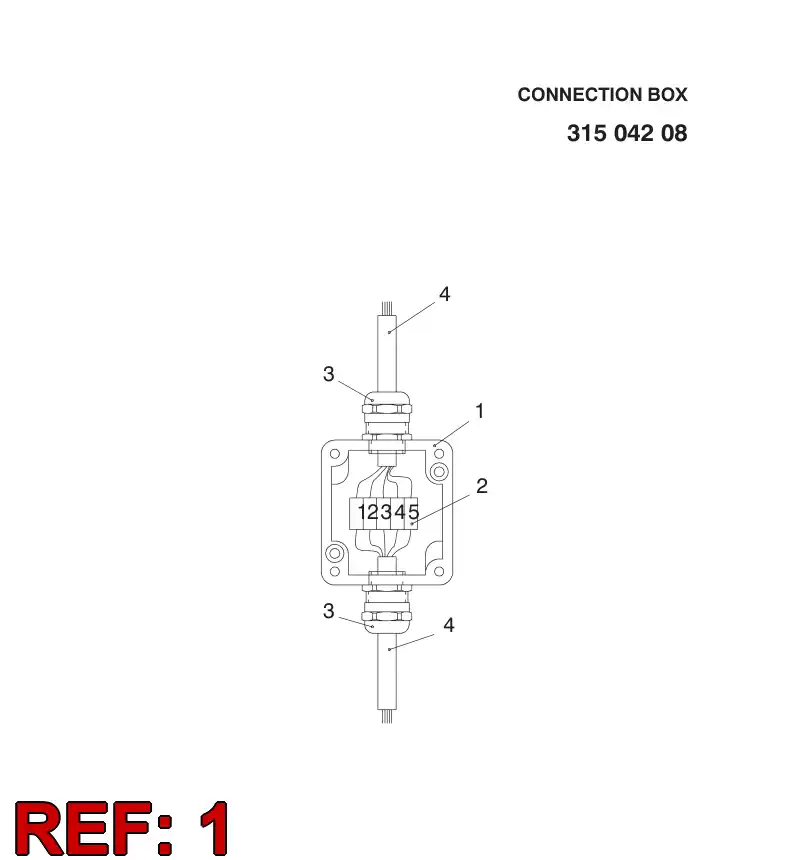 81014899 810 148 99 TERMINAL BOX - Sandvik Technical Drawing