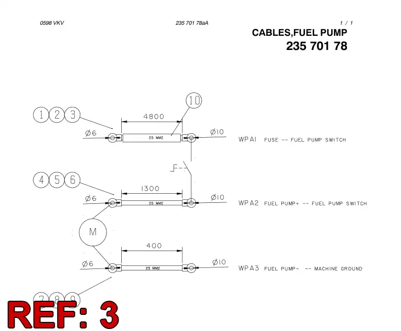 81016379 810 163 79 Terminal, Cable - Sandvik Technical Drawing
