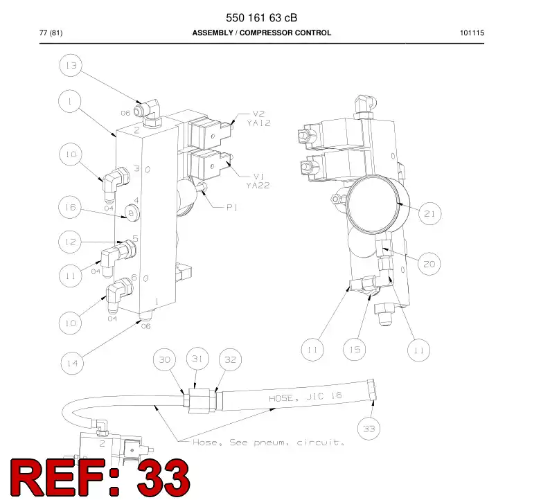 81061089 810 610 89 Plug - Sandvik Technical Drawing