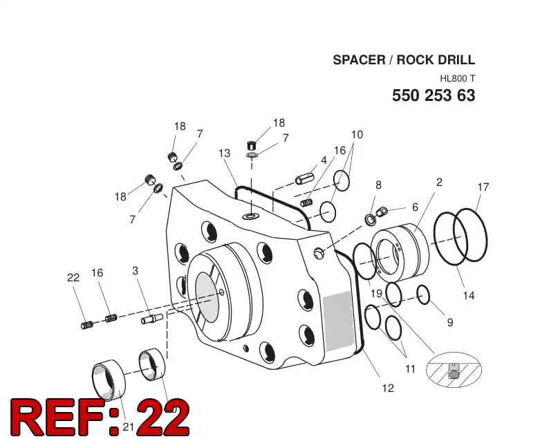 81076599 810 765 99 HEXAGON SOCKET SET SCREW - Sandvik Technical Drawing