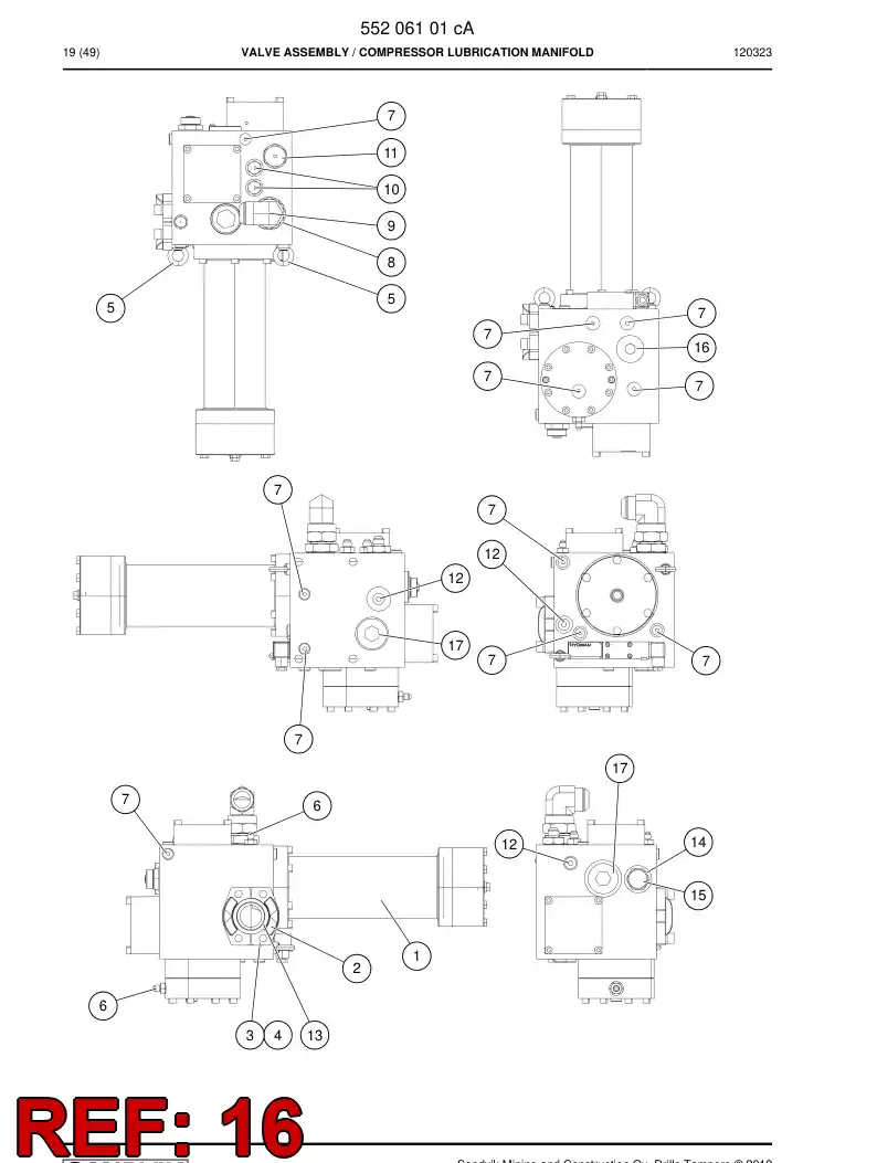 81085509 810 855 09 Plug - Sandvik Technical Drawing