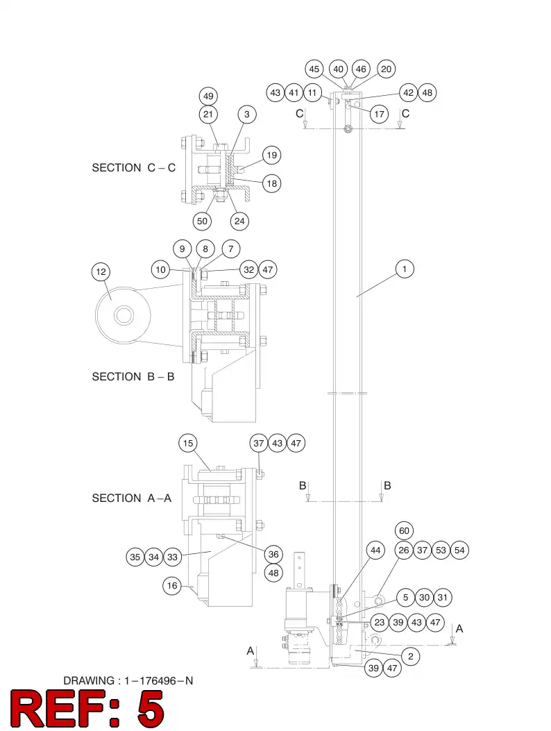 81093649 810 936 49 CONNECTING LINK - Sandvik Technical Drawing