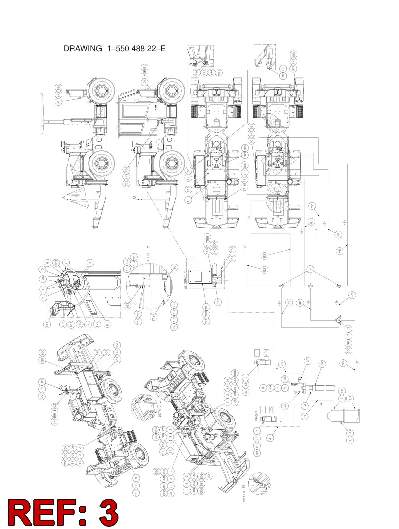81129189 811 291 89 Nut, Lock - Sandvik Technical Drawing