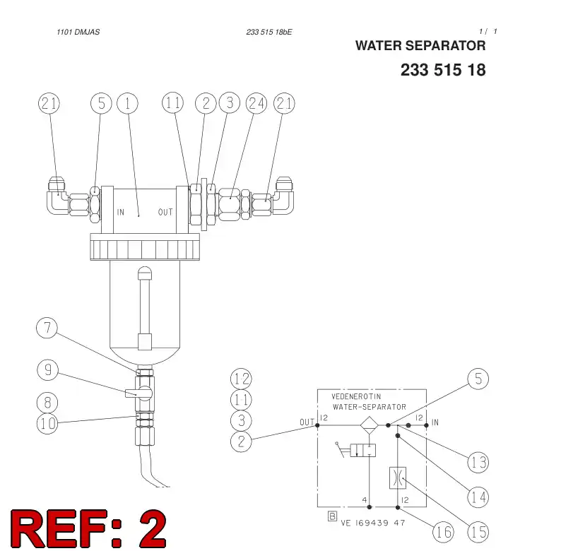 81129469 811 294 69 ADAPTER (HYDRAULIC) - Sandvik Technical Drawing