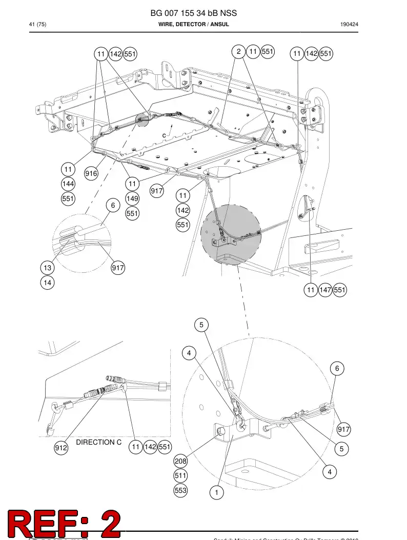 81131269 811 312 69 Hexagon head screw - Sandvik Technical Drawing