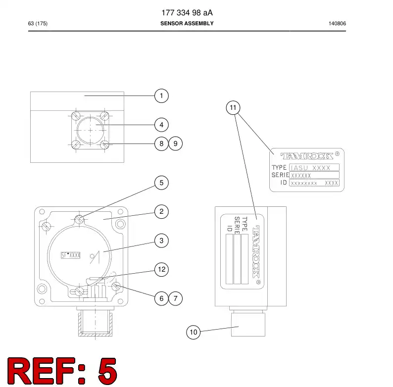 81155949 811 559 49 SLOTTED PAN HEAD TAPPING SCREW - Sandvik Technical Drawing