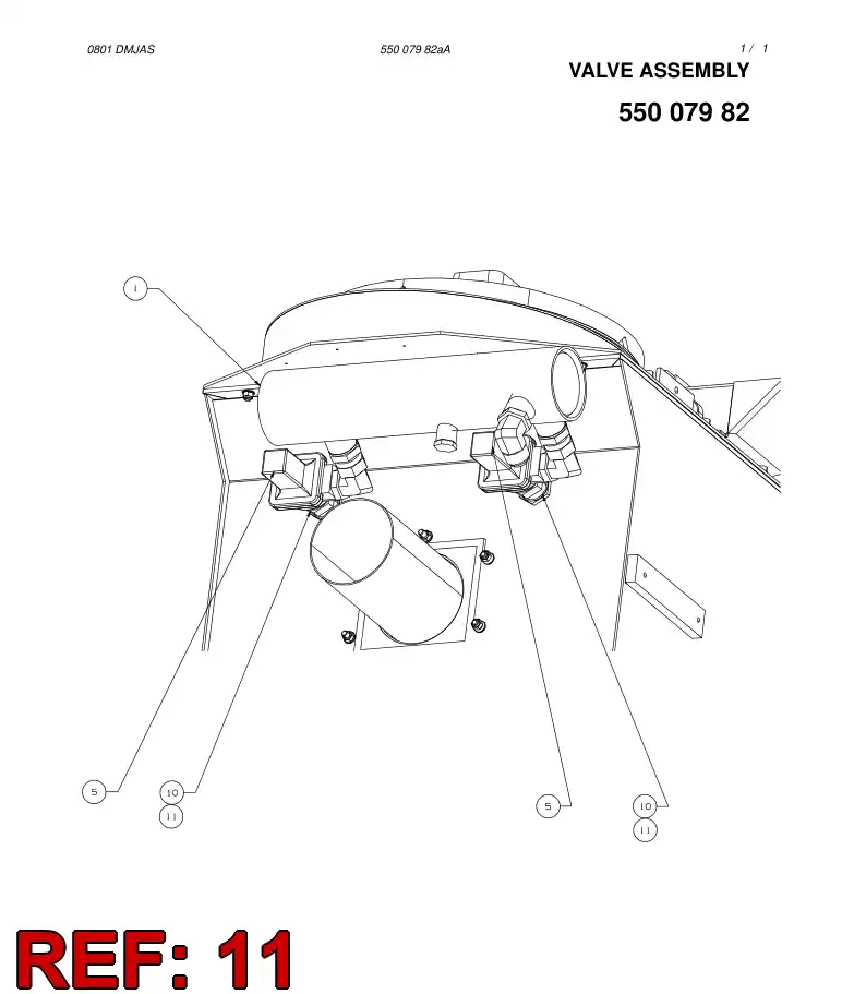 81200699 812 006 99 Nut, Lock - Sandvik Technical Drawing