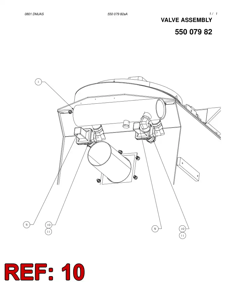 81200719 812 007 19 Adapter (hydraulic) - Sandvik Technical Drawing