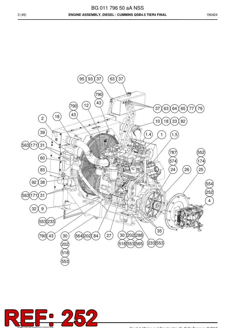 81217839 812 178 39 Hexagon head screw - Sandvik Technical Drawing