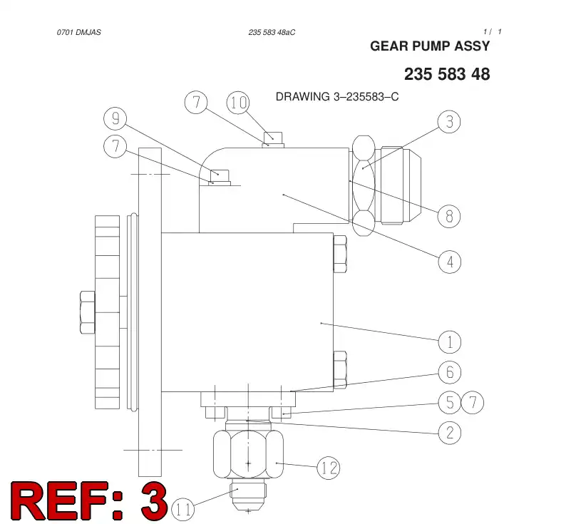 81234869 812 348 69 Adapter (hydraulic) - Sandvik Technical Drawing