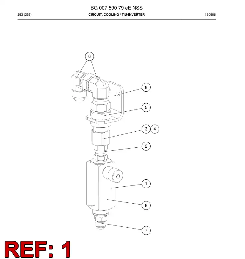 81255269 812 552 69 Valve Assembly, Throttle, Adjustable - Sandvik Technical Drawing