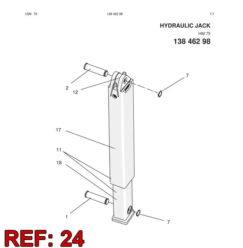81258319 812 583 19 Cap, Filling - Sandvik Technical Drawing