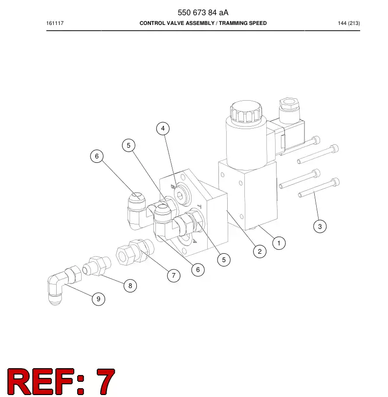 81277499a 812 774 99a Adapter, Hydraulic - Sandvik Technical Drawing